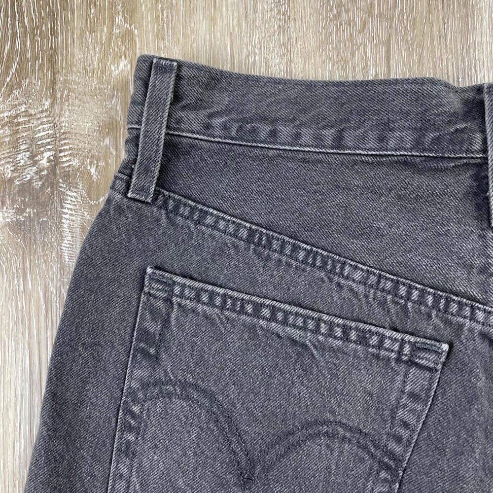 Leviās 501 Cutoff Jean Shorts Black Button Fly Women's W27 ( 30 X 3ā Inseam ) - Picture 7 of 16